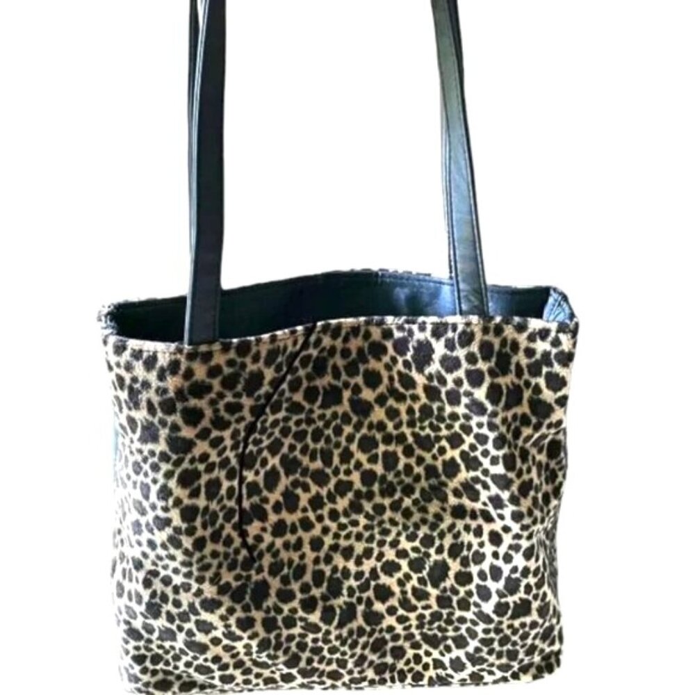 JAGUAR Print Faux Fur HANDBAG Luxurious soft fabulous condition PURR! 10… - Picture 1 of 13